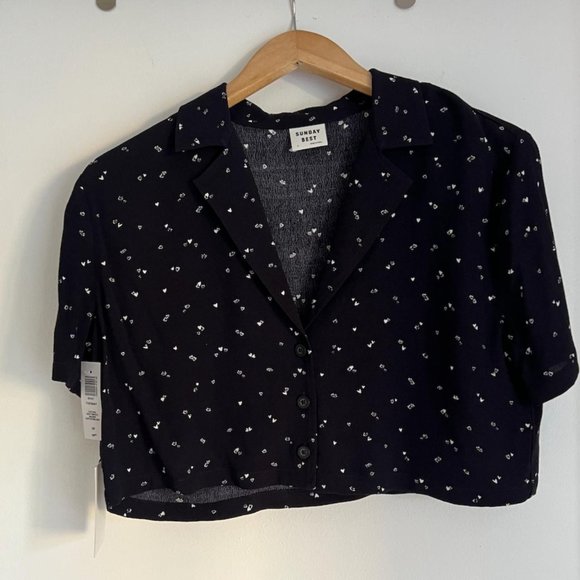 Sunday Best Tuesday Button-Up in Oxford Navy/White - Picture 2 of 3